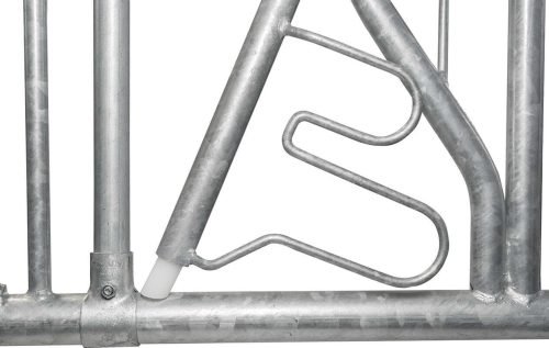 Middensteun voor zweeds voerhek60x60x4 mm, l=1,29 m