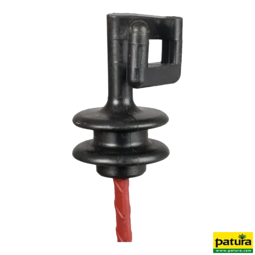 Extra kopisolator met ring, voor verenstaal palen ovaal