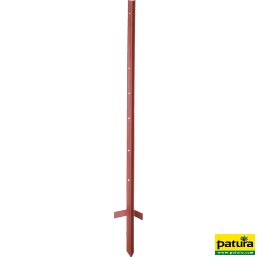 Hoekstaalpaal 3mm, gelakt, 1,20 m, met intrap (10/pak)