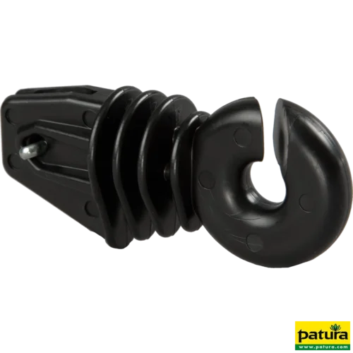 Ringisolator splitpen v. hoekstaalpaal zwart (100 st. Emmer)