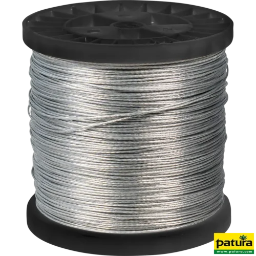 Getwijnd staaldraad 500m op Haspel