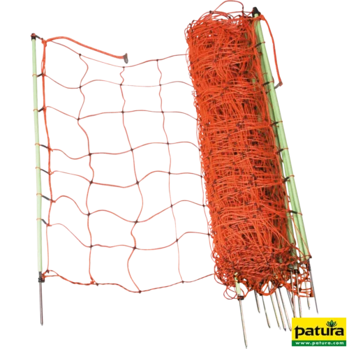 Schrikdraadnet 90cm h. enkele punt, 50m