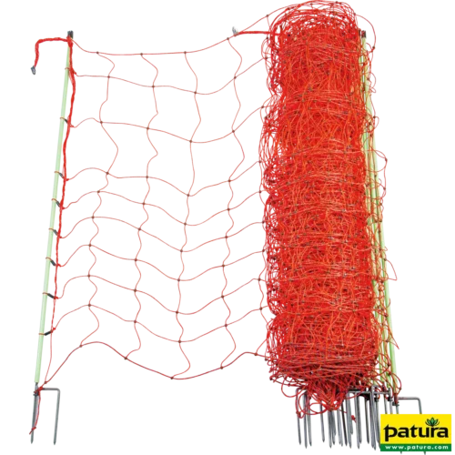 Schrikdraadnet 120 cm  dubbele punt, 50m