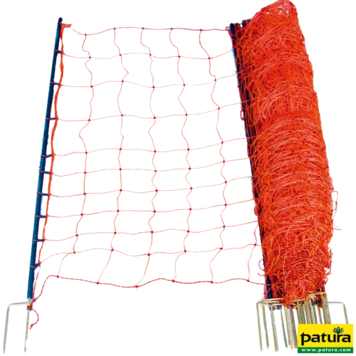 Wolf afweernet 145 cm hoog, met duppele punt, 50 m