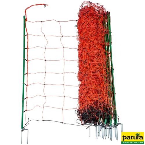 Tornado Schrikdraadnet oranje, h=108 cm, met dubbele punt, 50 m