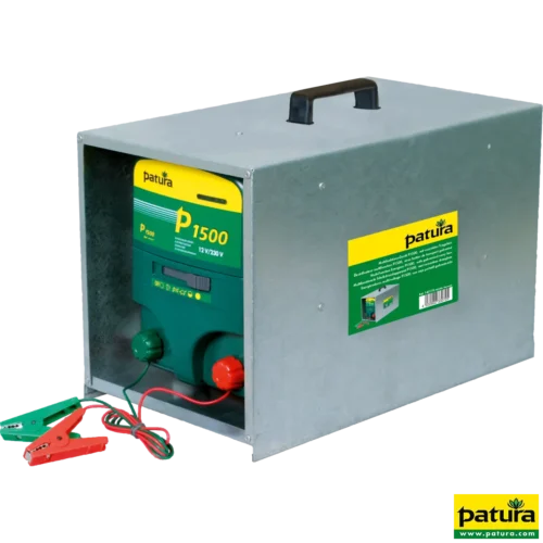 P1500, multifunctionele schrikdapparaat 230V/ 12V met draagbox