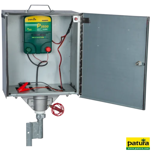 P3500 mit Sicherheitsbox, Erdstab, Super-Vlies-Akku 88 Ah und Solarmodul