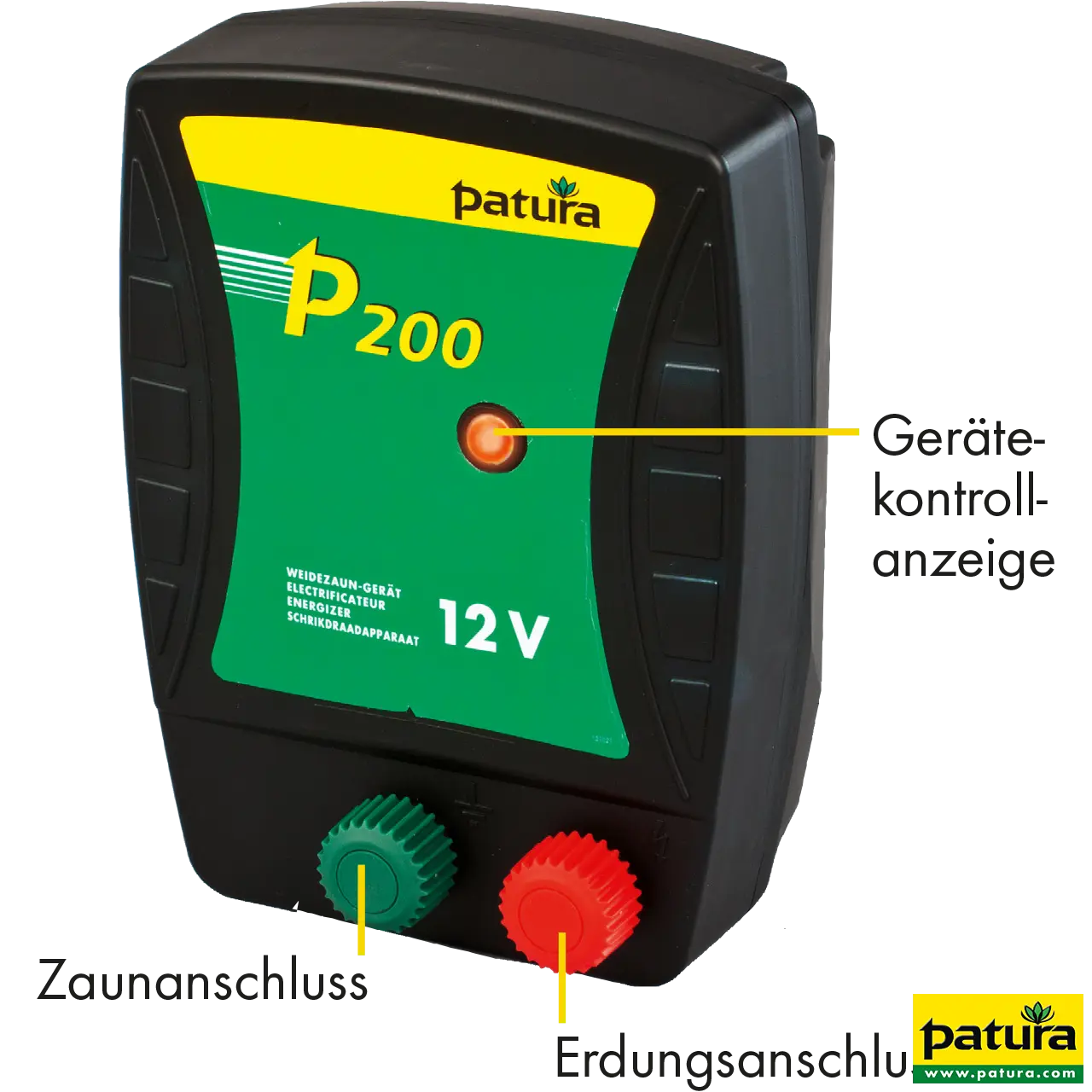 P200, schrikdraadapparaat voor 12 V batterij - Afbeelding 2