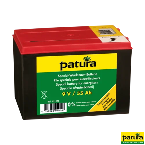Speciale batterij 9V/55Ah