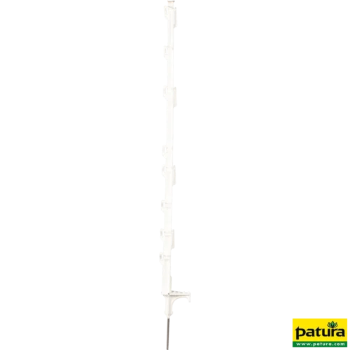 DraaiFix kunststof paal, 1,05 m, wit 8 houders (10 stuks/pak)