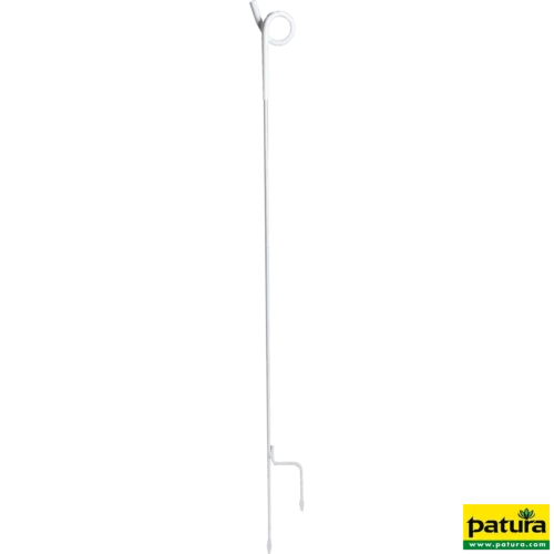 Verenstaal paal, oogisolator 1,07m, met stoppen en intrap (10 stuk)