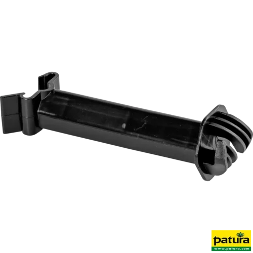 Afstandsisolator voor T-paal, zwart voor draad / kunststofdraad