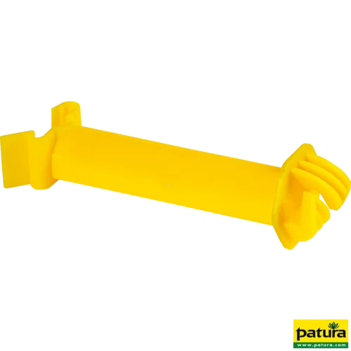 Afstandsisolator voor T-paal, geel voor draad / kunstofdraad