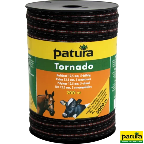Tornado lint 12,5mm bruin/oranje 200m