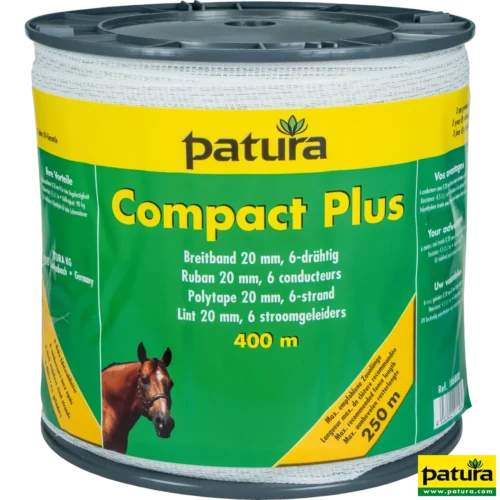 Compact Plus lint 20mm wit, 400m rol