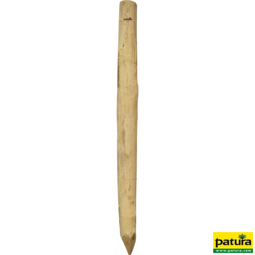 Robinia paal, rond, 2500 mm, d=14-16 cm afgeschuind, 4- voudig gescherpt,