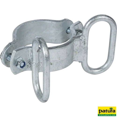 Klem d=76 mm, 2 grendelhouders hoekig