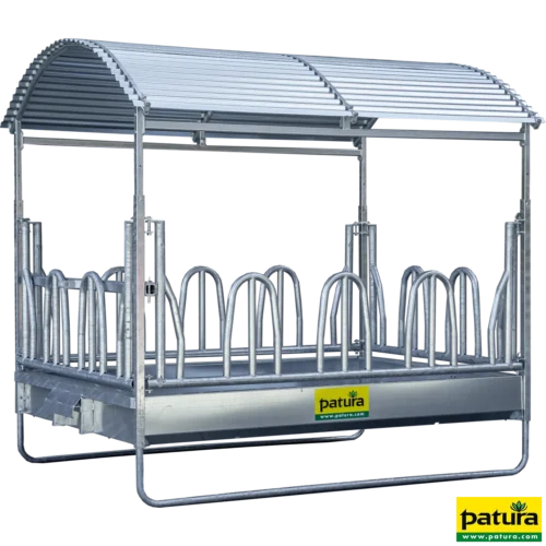 Grote balenruif, palissade voerhek, 3x2m