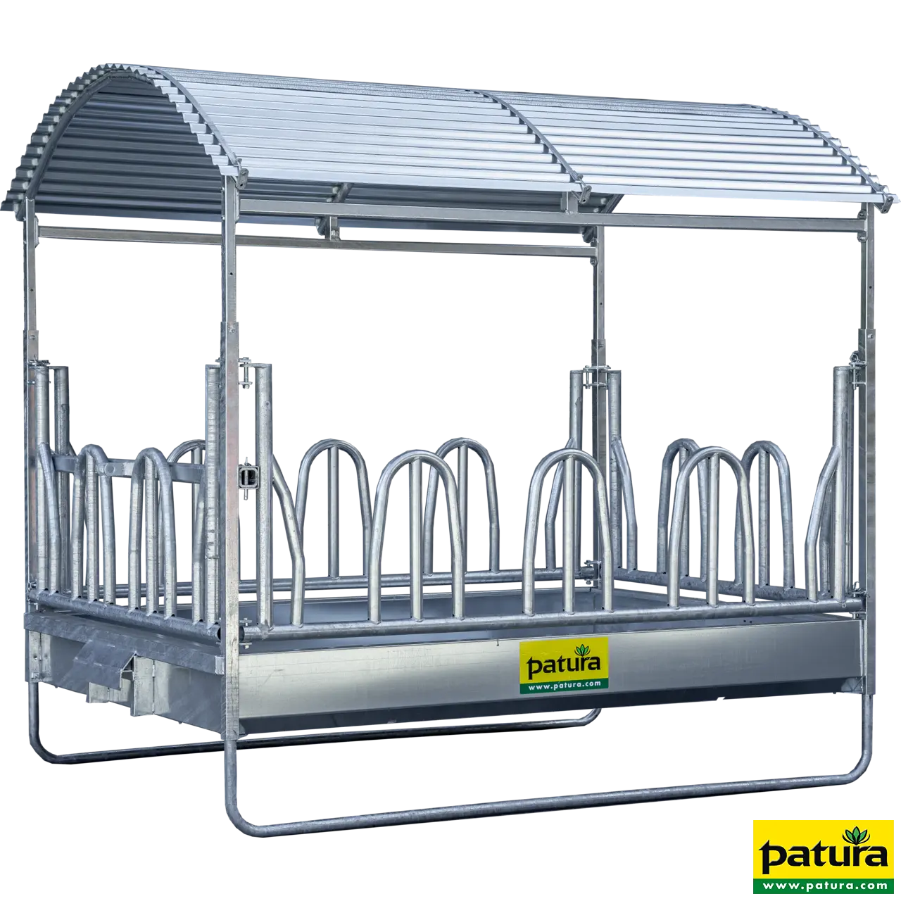 Grote balenruif, palissade voerhek, 3x2m