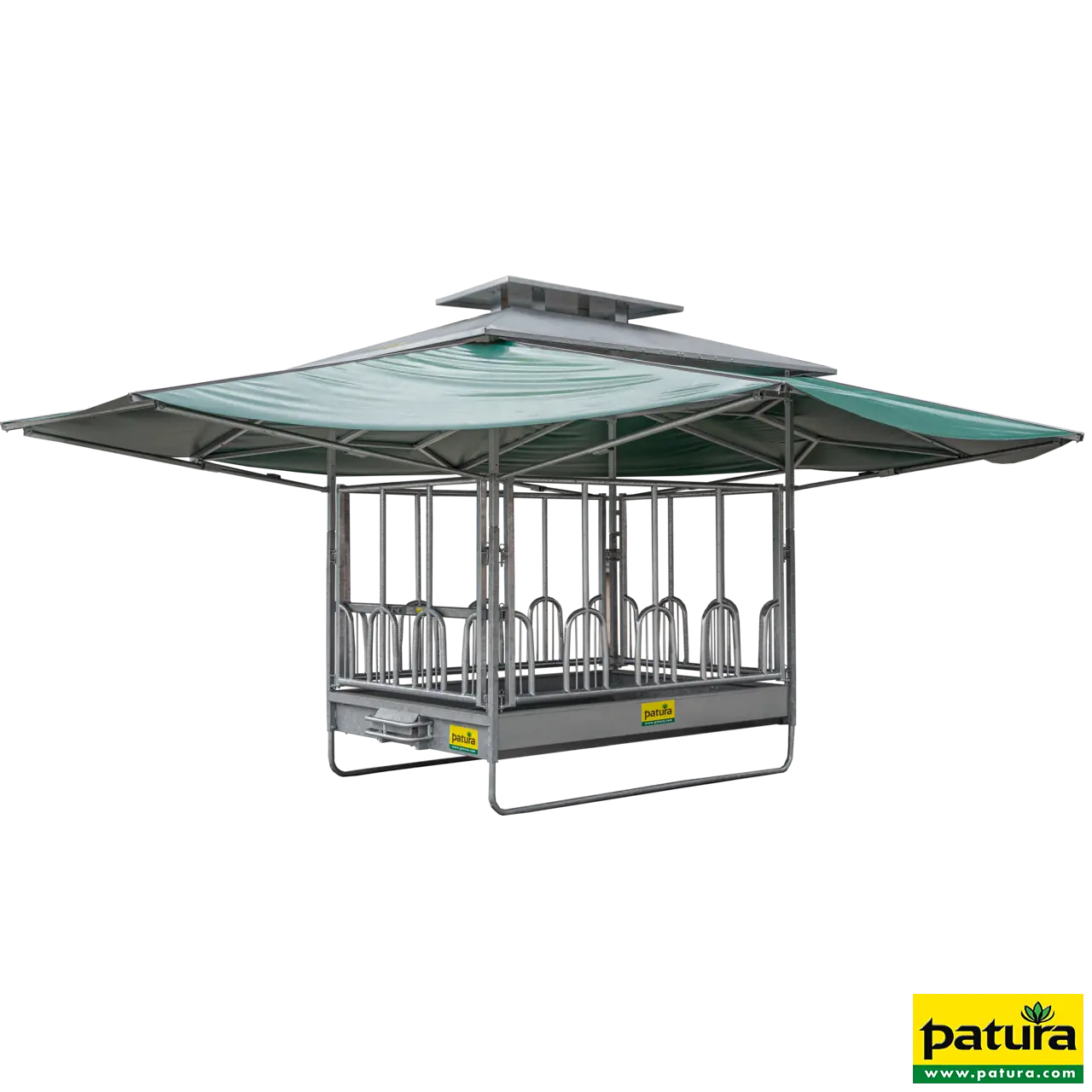 PATURA Klima-Groten balen ruif met Universele voerhek