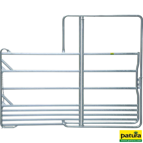 Veiligheidspaneel-paarden met Poort lengte 3,60 m, hoogte 2,40 m