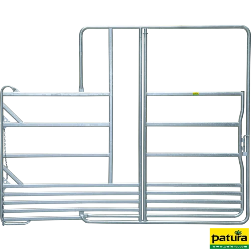 Veiligheidspaneel-paarden met Poort en 1x voerplaats