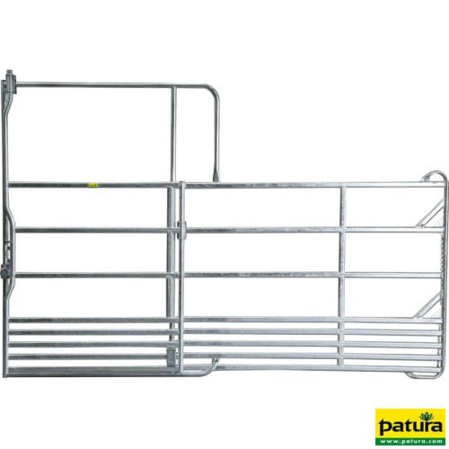 Veiligheidspaneel voor paarden met schuifpoort 3,60 m, hoogte 2,50 m