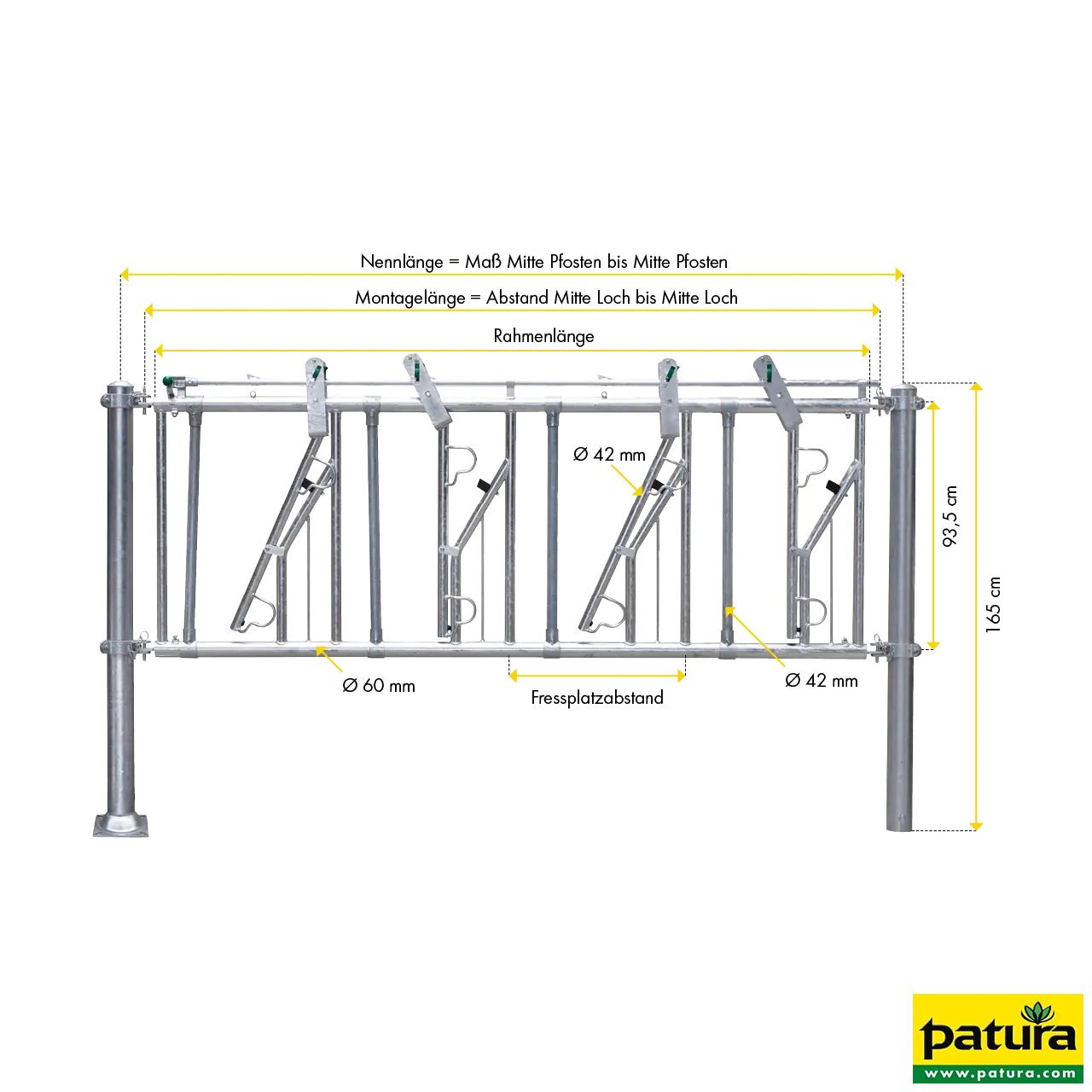 Vastzetvoerhek SV 10/5 verst. halswijdte - Afbeelding 2