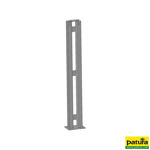 U-profiel met bodemplaat (achter) voor kalverhutten