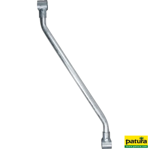 Spijl diagonaal voerhek, modulair, met 2 T-zadelklemmen