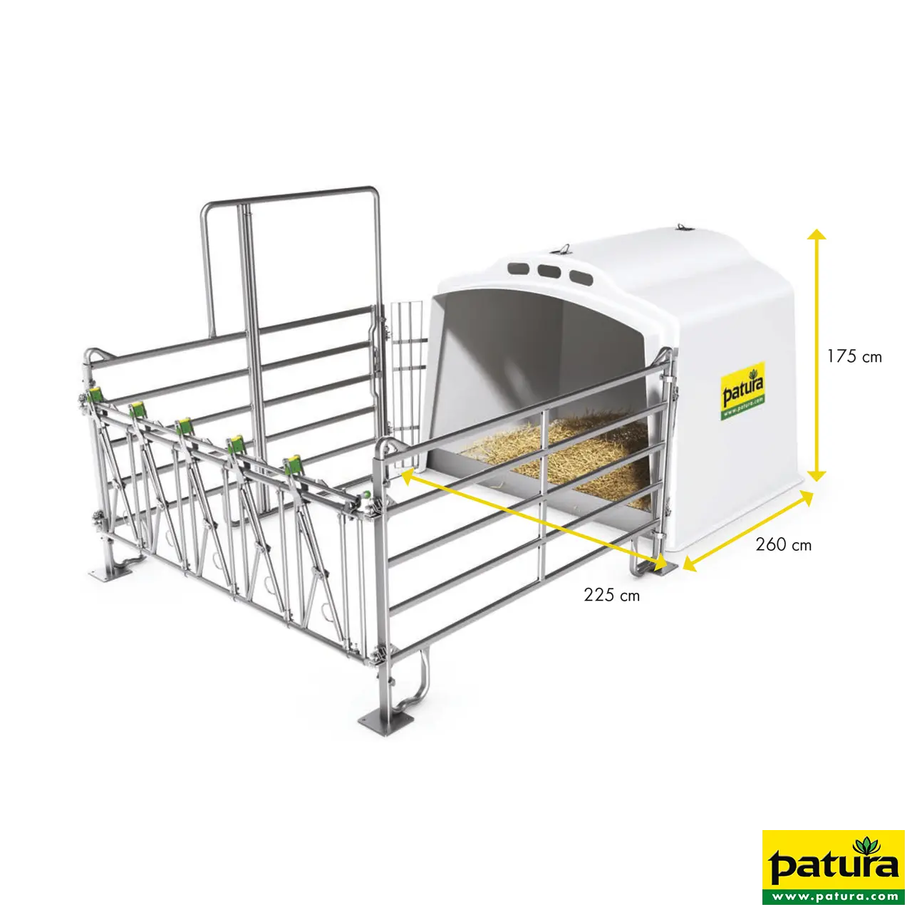 Kalverhut XL met profi-omheining - Afbeelding 2