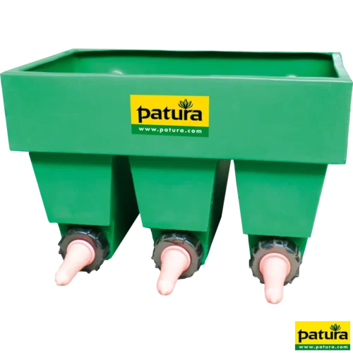 Kalverbar, 3 zuigplaatsen met vakken