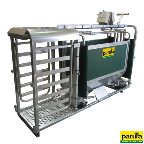 3 weg-, weeg- en sorteerbox met perslucht