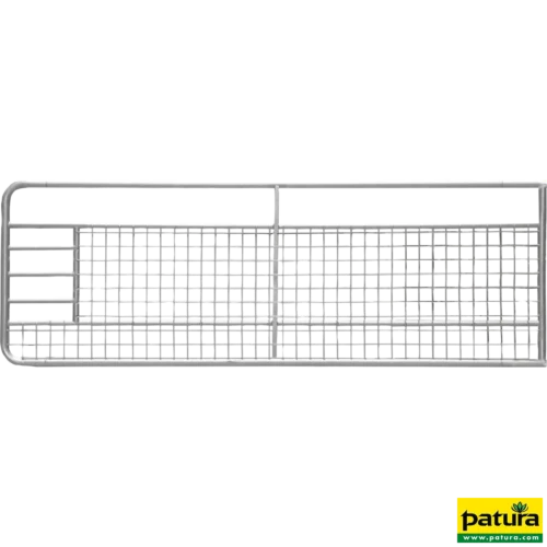 Weidepoort met gaas 6,00 m, gegalvaniseerd, incl. montageonderdelen