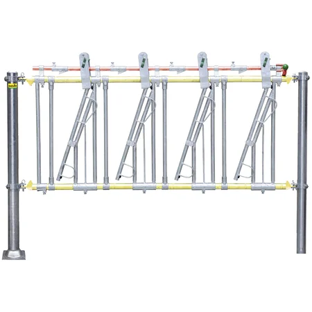 Modulair zelfsluitend kalvervoerhek