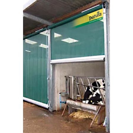 Snellooppoorten met windbreekgaas