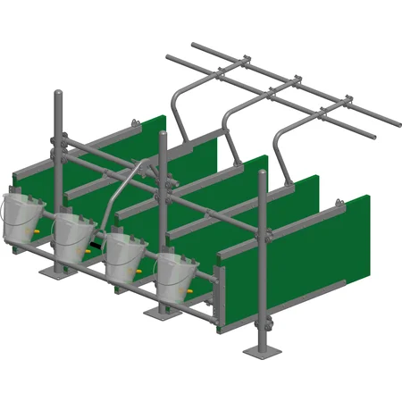 Voer en drinkstation voor kalveren