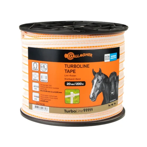 TurboLine lint 20mm Wit 200 meter op rol
