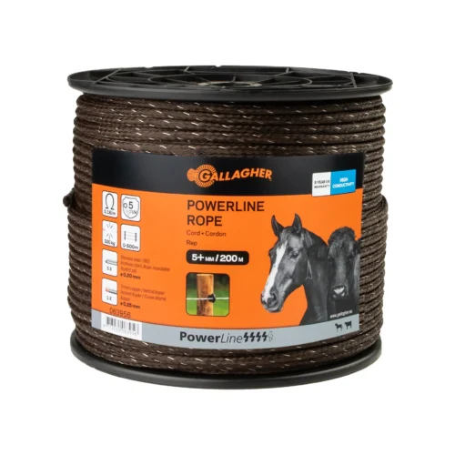 PowerLine Cord Terra kleur 200 meter op rol