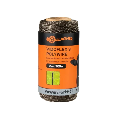 Vidoflex 3 PowerLine Terra kleur schrikdraad 100 meter op rol