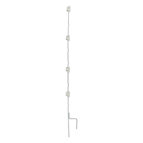 Multidraad quattro paal 1m wit (10 stuks) voor mobiele rasters