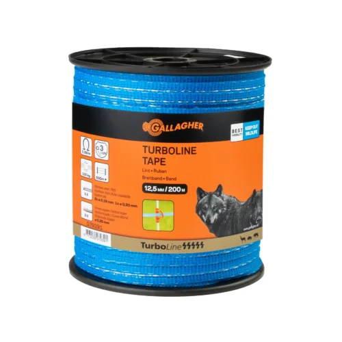 TurboLine lint 12,5mm Blauw 200 meter op rol