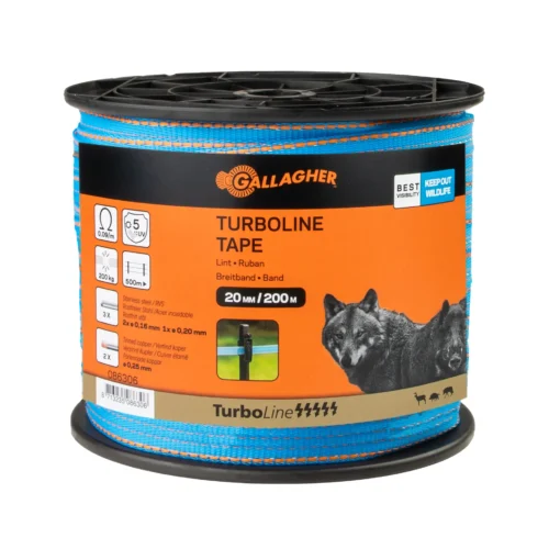TurboLine lint 20mm Blauw 200 meter op rol