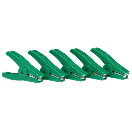 Krokodillenklem groen (5 stuks)