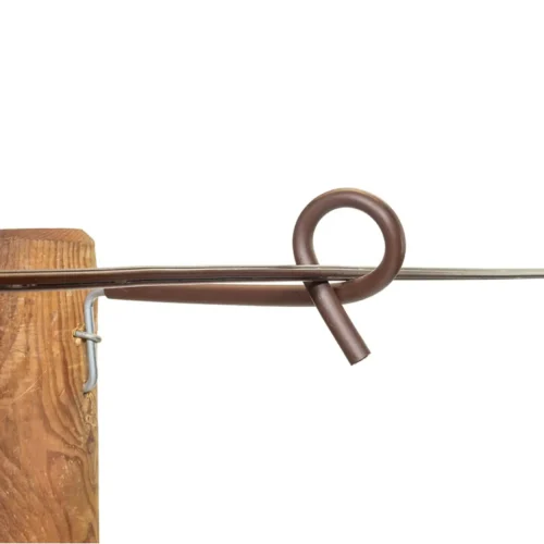 Afstandisolator krulstaat hout 17,5cm Terra kleur (10 stuks)